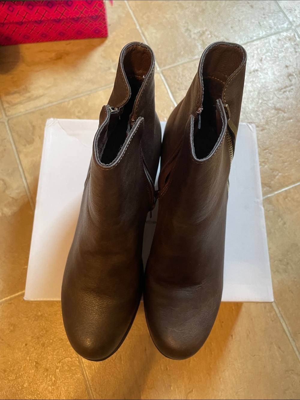 Dream Pairs Dark Brown Side-Zip Ankle Booties